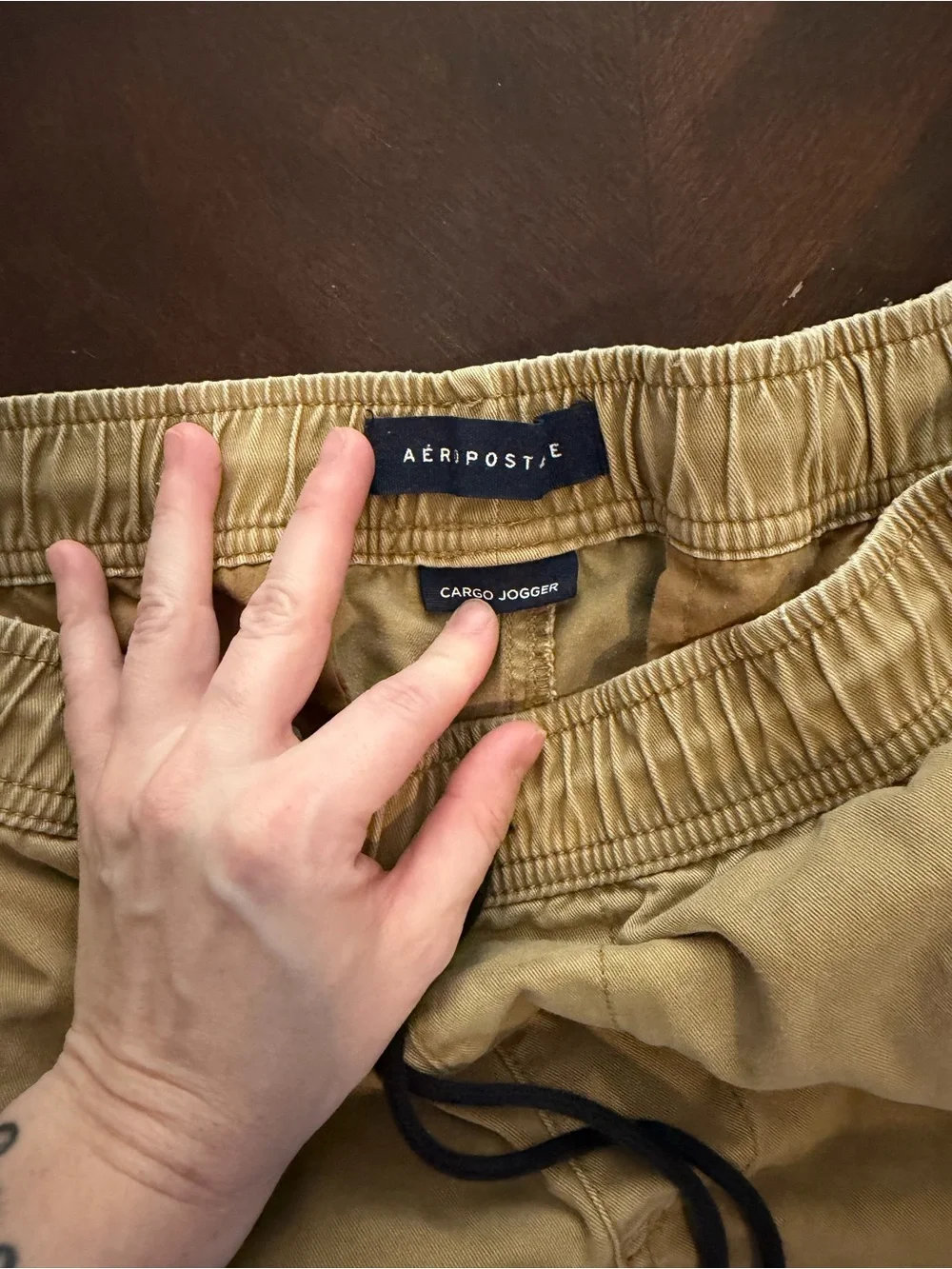 Aeropostale Tan Cargo Jogger Pants